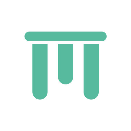 Pillar logo template, coloumn icon illustration. vectorのイラスト素材