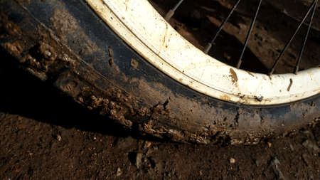 back tubeless puncture resistant tire closeup - enduro downhill mtb