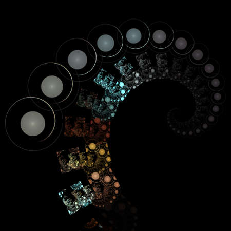 Paint Movement. Color Dream series. Composition of gradients and spectral hues for subject of...