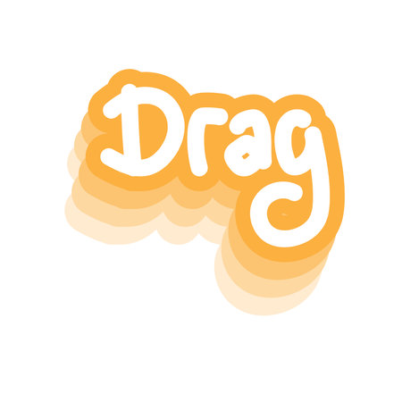 Drag Gen Z millenial Sticker vector. If you drag someone, you're criticizing or making fun of them. This can be equated to roasting someone.のイラスト素材