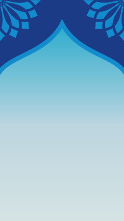 Islamic background template for social media story template with copy space area in eps formatのイラスト素材