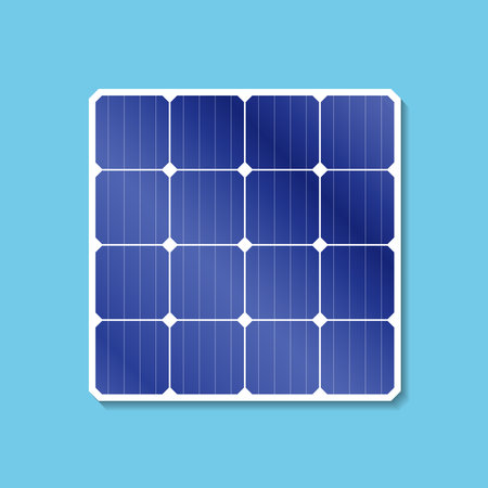 design about solar panel energy illustration, renewable energy resourcesのイラスト素材