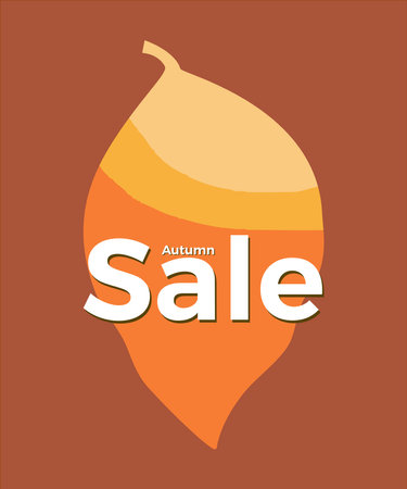 Autumn sale background layout decorate with leaves for shopping sale or promo poster and leaflet or web banner.Vector illustration template.のイラスト素材