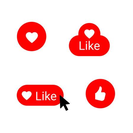 Modern and sleek like button design, with an engaging 'liked' state. Perfect for content creators...