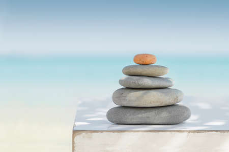 Stones at the beachの写真素材