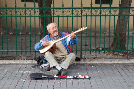 Istiklal street in Taksim-Beyoglu,Istanbul     Turkey - November , 2015のeditorial素材