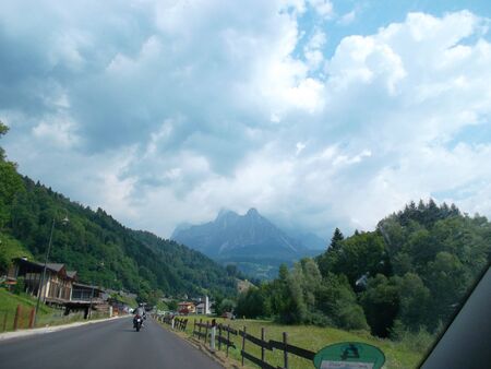 A view of a mountain roadundefinedの写真素材
