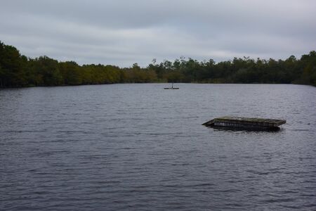 A large body of waterの写真素材