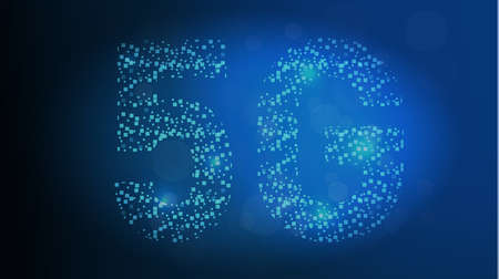 5G Network Wireless Systems and Internet All Device Communication Network Concept. Artificial...