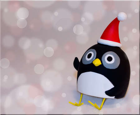 Christmas Penguinの写真素材