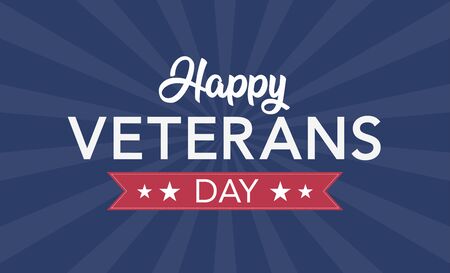 Veterans Day celebration illustration. HD background banner. Remember and honor. Vector illustrationのイラスト素材