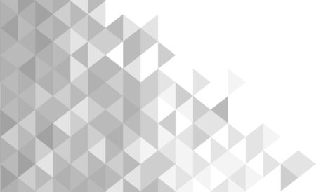 White and gray background. Geometric style. Mesh of triangles. Mosaic template for your design....