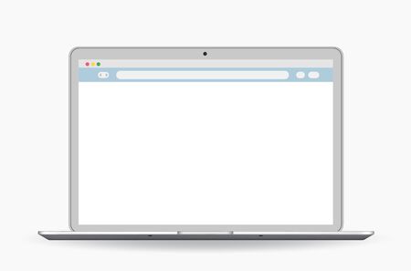 Browser Window Flat Vector Icon Window Internet browser. Vector illustration.のイラスト素材
