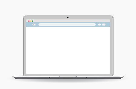 Browser Window Flat Vector Icon Window Internet browser. Vector illustration.