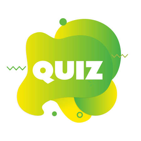 Quiz vector logo isolate on white, questionnaire icon, poll sign, flat bubble speech symbolsのイラスト素材