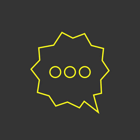Neon chat icon collection flat design.Texting.
