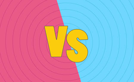 Versus background concept. VS letters for sports and games. Vector.のイラスト素材