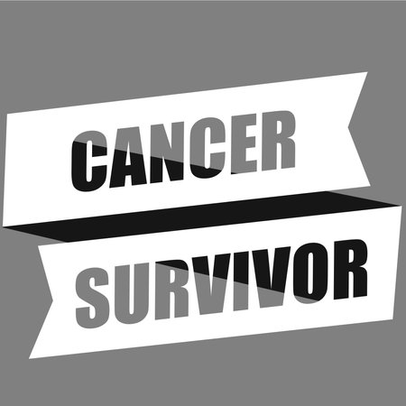 Purple ribbon, Cancer awareness symbol.のイラスト素材