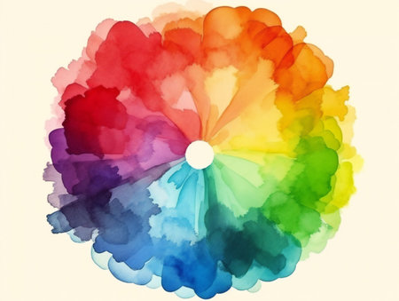 Abstract watercolor painting. Unique and captivating abstract artwork with a contemporary twist.の素材