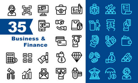 simple multifunctional illustrations as an element of professional design business, finance, office, financial, teamwork, corporate, concept, success, people.のイラスト素材