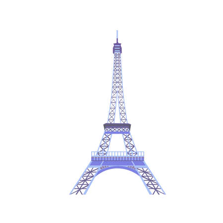Eiffel tower isolated vector illustration eps10のイラスト素材