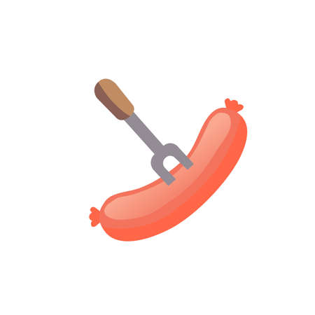 Sausage Icon Vector illustrationのイラスト素材