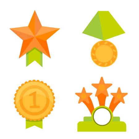 golden avards cartoon collection eps10のイラスト素材