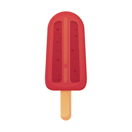 Ice cream illustration. Summer food vectorのイラスト素材