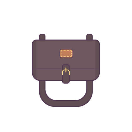 Backpack students and office workers in line art style vector illustration.のイラスト素材