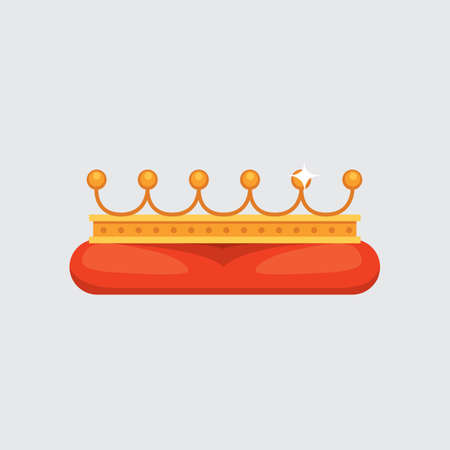 Crown icon award for winners, champions, leadership. Royal king, queen, princess crownのイラスト素材