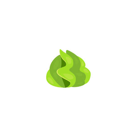 Wasabi vector cartoon illustration. Restaurant asian food.のイラスト素材