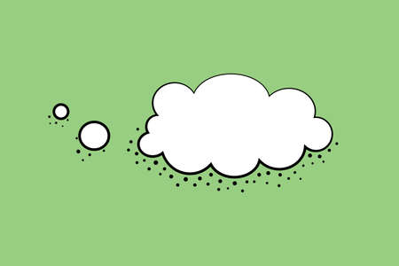 Speech bubble design template. Vector illustration in retro style.のイラスト素材