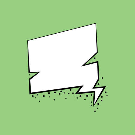 Speech bubble design template in retro style illustrationのイラスト素材