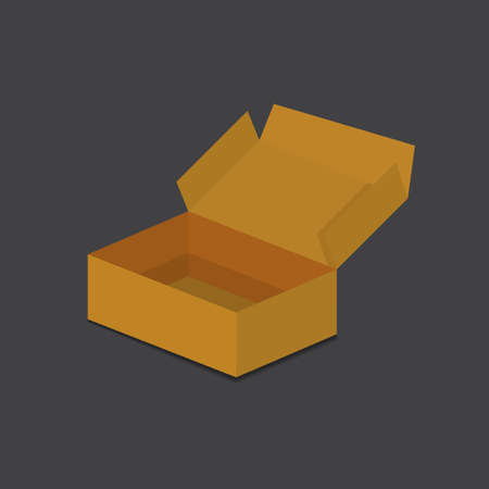 Carton box. Delivery packaging vector illustration.の写真素材