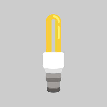 Light bulb in cartoon style. Idea illustration.のイラスト素材