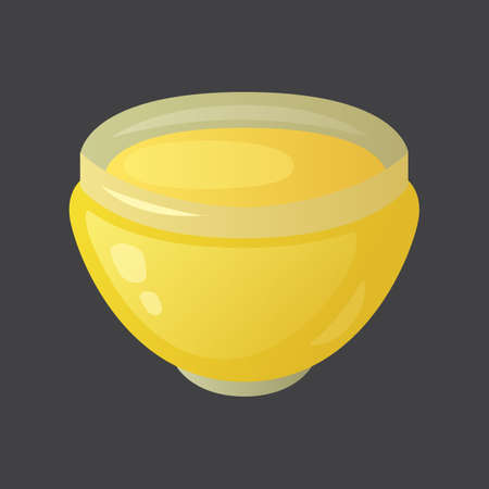 Olive oil vector illustration in cartoon style isolated on black background.のイラスト素材
