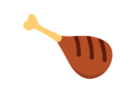 Grill food icon, cartoon vector illustration isolatedのイラスト素材
