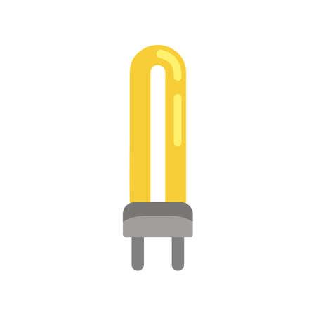 Light bulb in cartoon style. Idea illustration.のイラスト素材