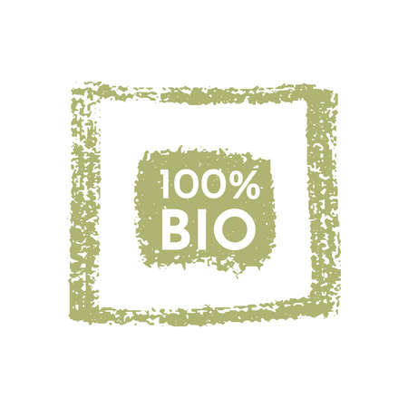 Hand drawn vegan food label and tag vector.のイラスト素材