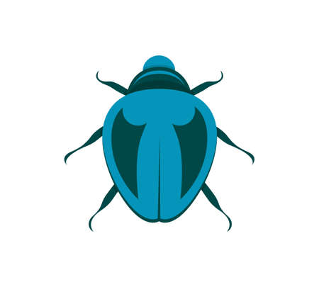 Bug vector icon for web design isolated on white background. Bug and Insect set in cartoon style.
