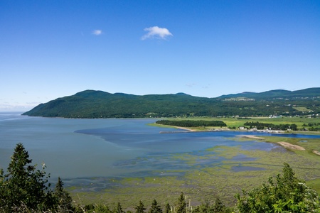 Landscape of Charlevoix Quebec,Canadaの写真素材