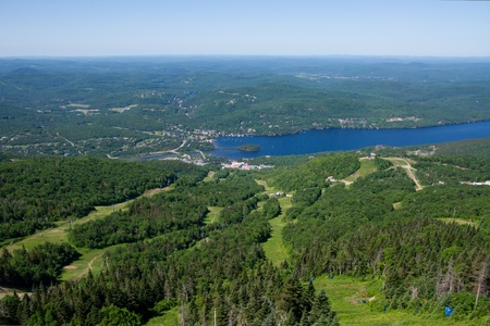 Landscape of Mont-Tremblant,Quebec,Canada.の写真素材