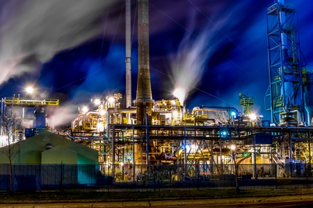 East Side Oil Refinery in Montreal-Eastの写真素材