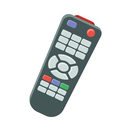 Illustration of a remote control flat icon on a white backgroundのイラスト素材