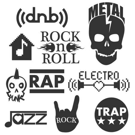 Music genres. Concept elementsのイラスト素材