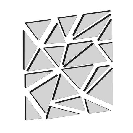 Piece of glass. Pattern, vector illustrationのイラスト素材