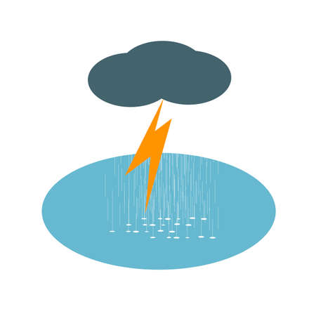 Rain Raindrop Rainstorm, vector illustration
