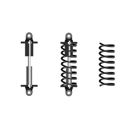 The suspension of the car. Shock absorbers, vector illustrationのイラスト素材