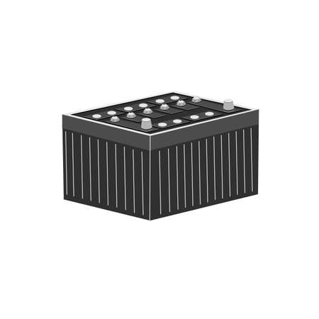 Car battery. Accumulator Vector illustrationのイラスト素材