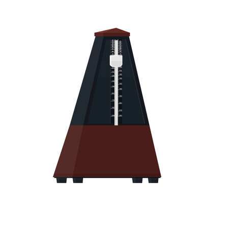 Metronome. The movement of the metronome, vector illustrationのイラスト素材